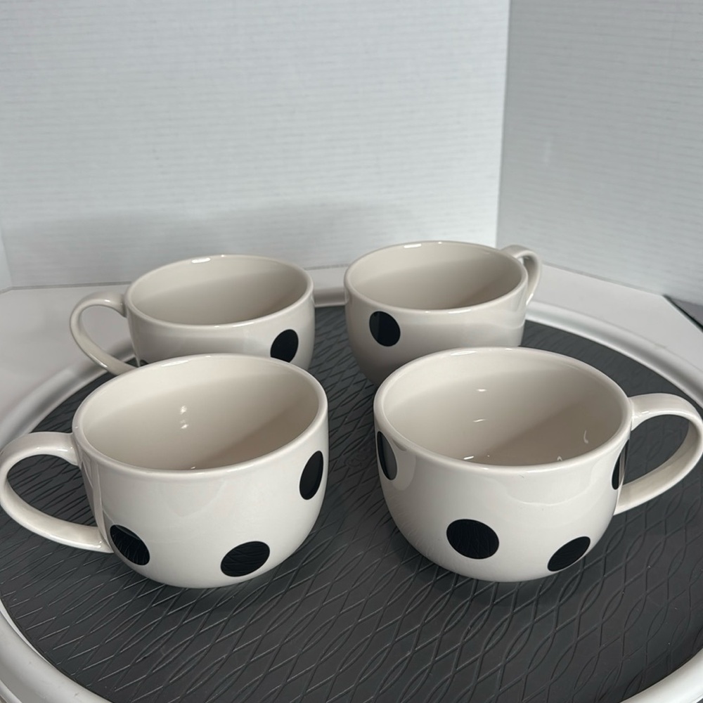 Kate Spade New York Lenox All in Good Taste Deco Dot Latte Mug- 14 OZ- NWOT